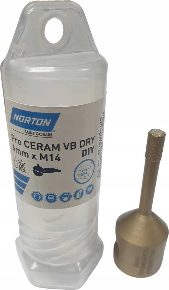 Grąžtas Saint-Gobain Abrasives A/S Norton Clipper skylių pjūklas CLASSIC VB 6 mm