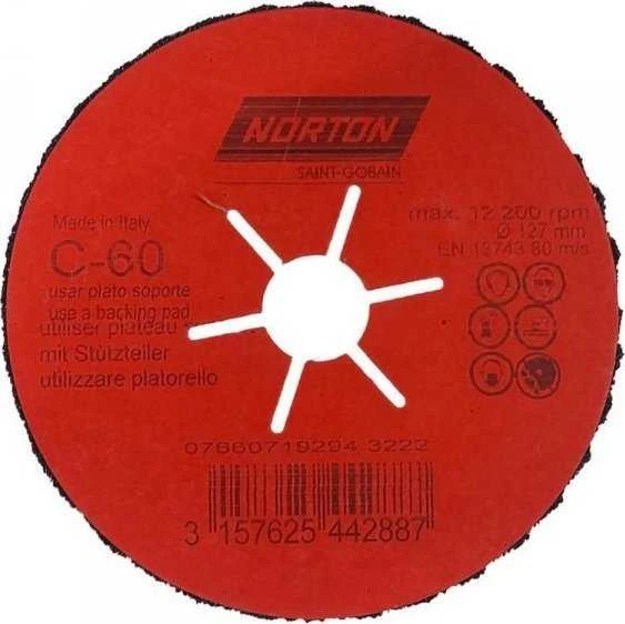 Norton Šlifavimo diskas SAINT-GOBAIN CP Fibre Flex 125x22mm CP60