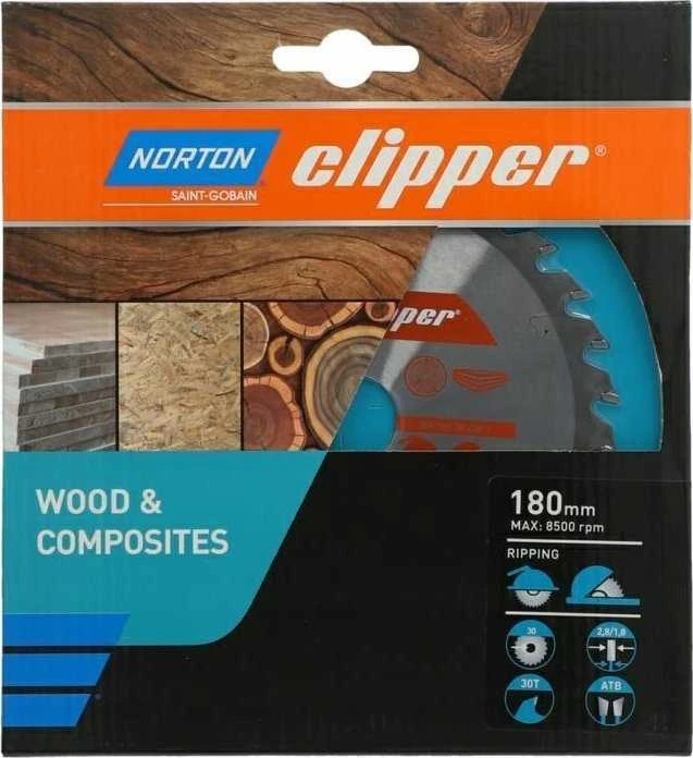 NORTON DISKINIS PJŪKLAS 180mm x 30mm x 30z MEDIENAI IR KOMPOZITAMS ATB (2,8 / 1,8)