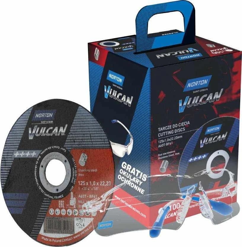 NORTON DISKAS VULCAN 125 x 1,0 /100vnt. INOX+AKINIAI DOVANŲ