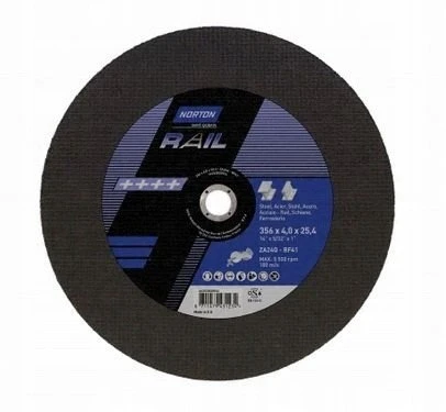 Norton ZA24Q-356x4.0x25.4-T41 NOR-Rail pjovimas