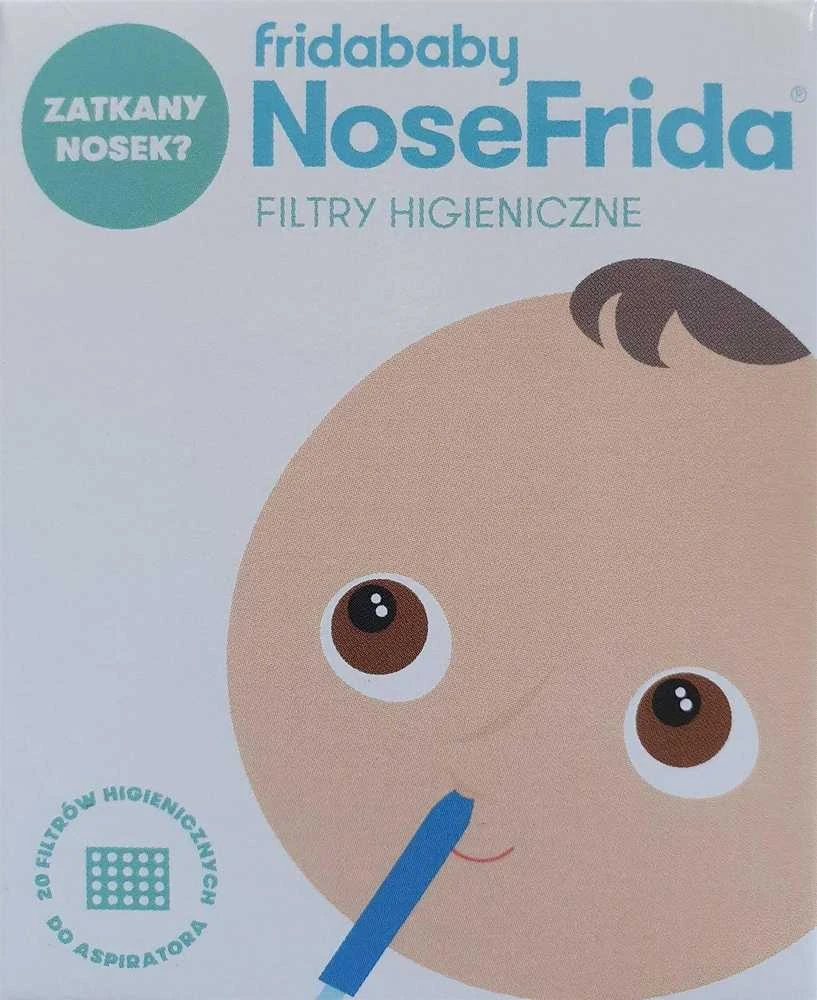 NoseFrida filtrai – pakuotė su kūdikio iliustracija