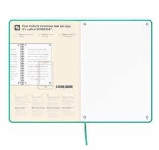 Oxford Bloknotas Oxford Signature A5/104k kropki turkio
