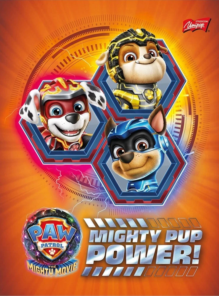 Notepad A5/16K Paw Patrol linija (15 vnt.)