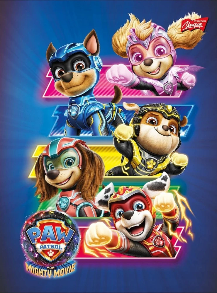 Notepad A5/16K Paw Patrol linija (15 vnt.)