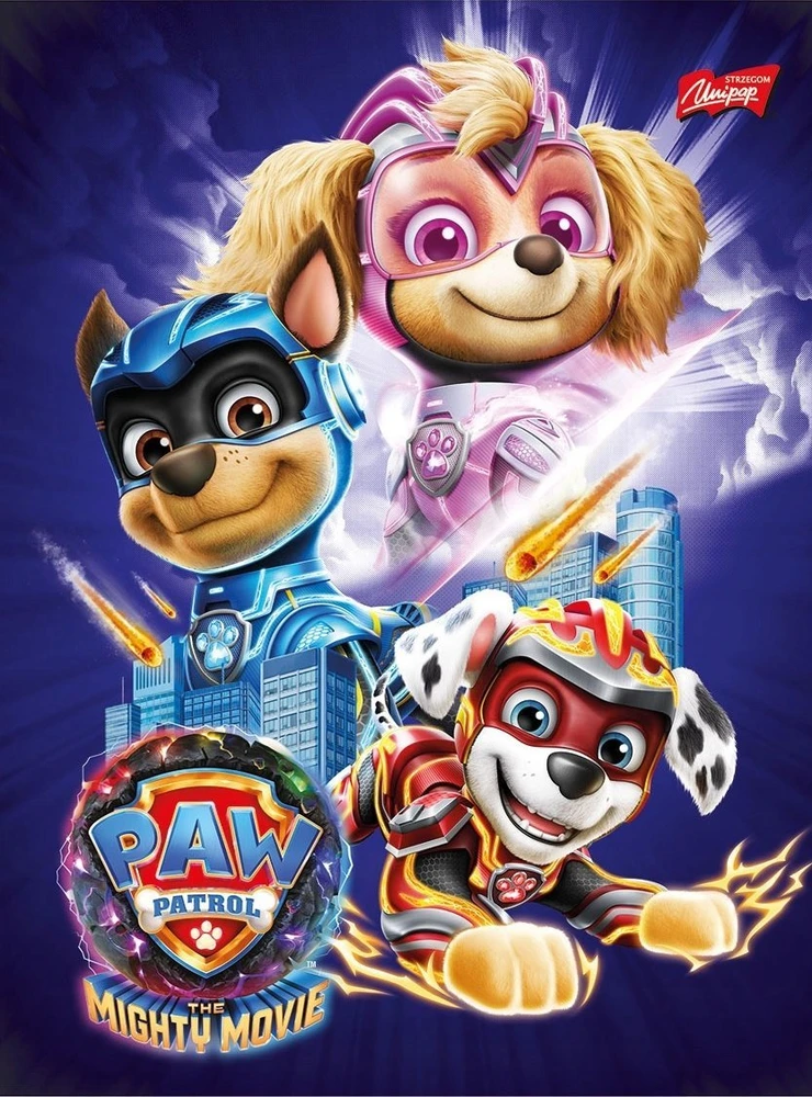 Notepad A5/16K Paw Patrol linija (15 vnt.)