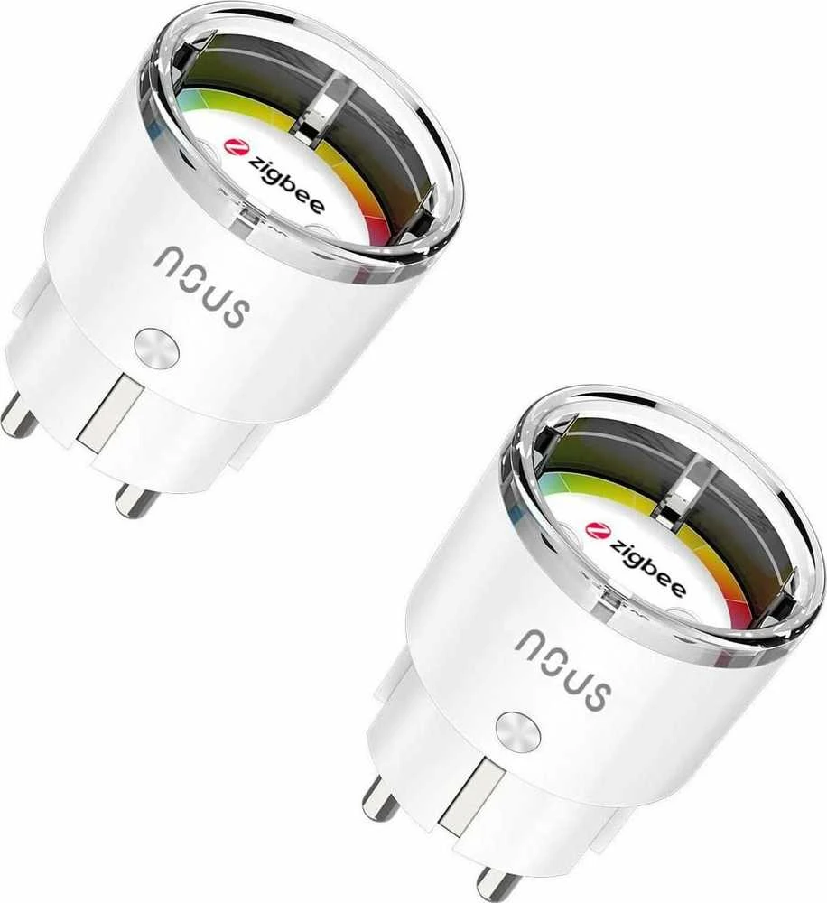 Išmanioji ZigBee rozetė (2vnt. kompl.) A1Z, 2500W 10A, su energijos matavimu, TUYA / Smart Life, NOUS