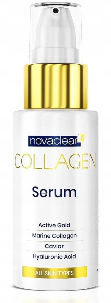 Novaclear Novaclear kolageno stangrinamasis veido serumas su ikrais ir hialurono rūgštimi 30ml