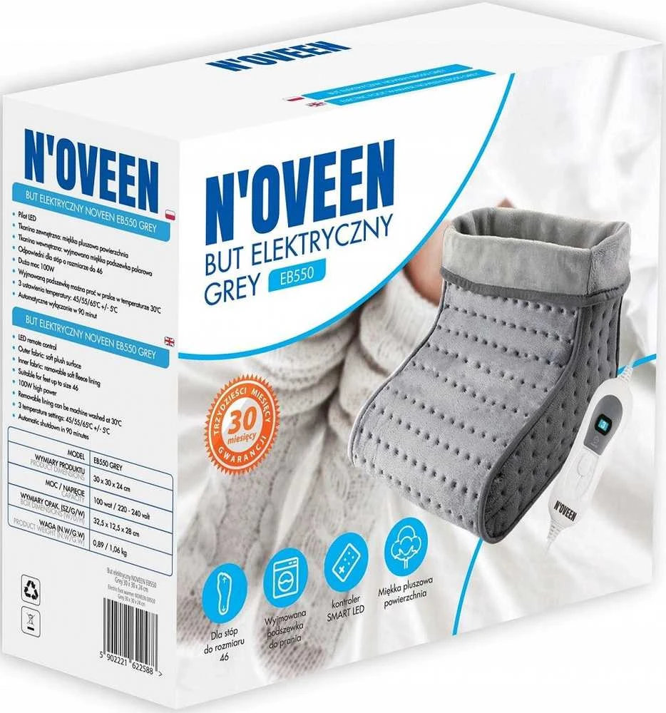NOVEEN ELECTRIC SHOE EB550 Pilkas 30X30X24CM