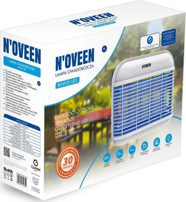 Vabzdžių Naikinimo Lempą - N'oveen IKN920 LED Balta