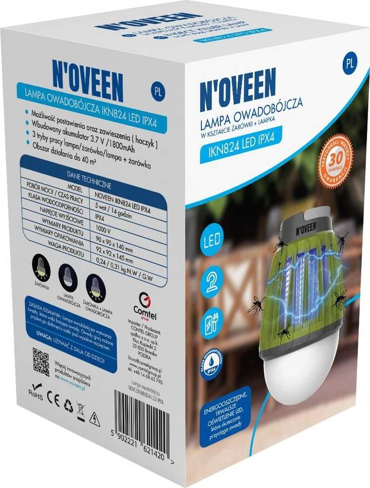 N'oveen IKN824 LED IPX4 balta