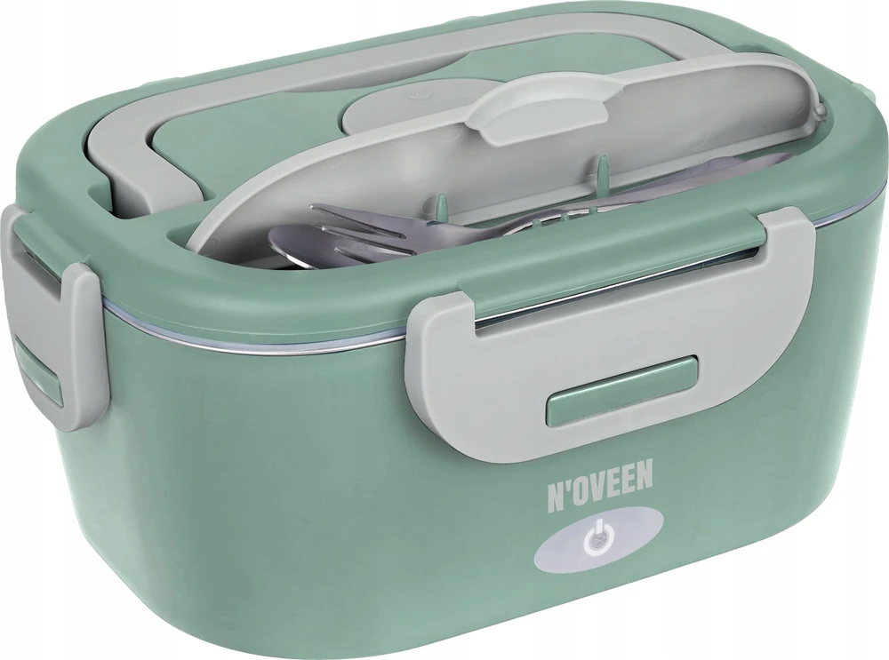 Elektrinė Pietų Dėžutė - Noveen LB715 2 Skyrių Žalia/Pilka