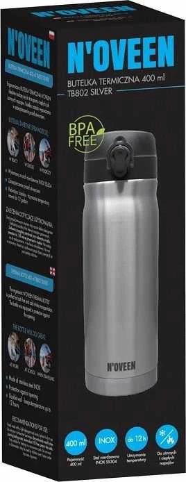 Noveen terminis buteliukas NOVEEN 400 ml TB802 sidabras