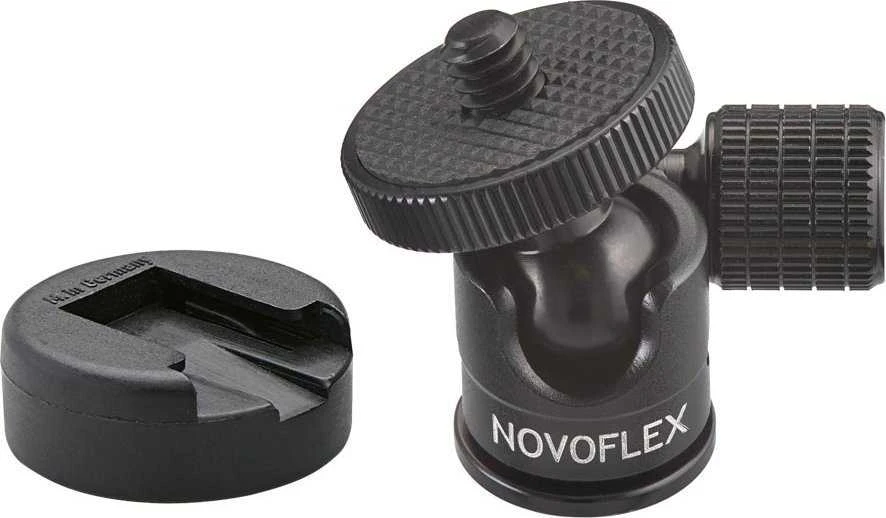 „Novoflex“ rutulinė galvutė maža su „Hot Shoe“.