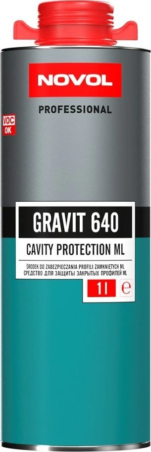 Novol Vaškas uždaroms ertmėmas GRAVIT 640 rudas 1 l