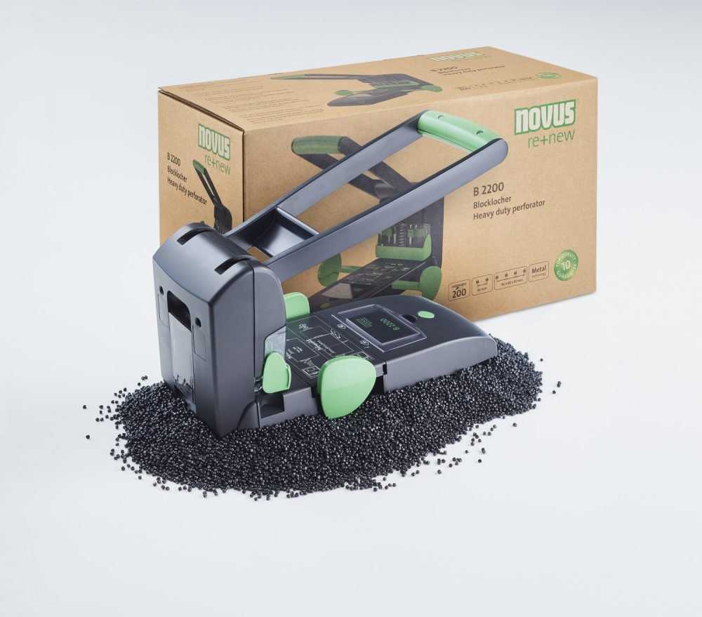 NOVUS Blocklocher B 2200 juodas Zwei und Vierfach Lochung