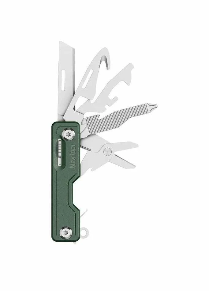 NexTool NE20098 10-in-1 multi-tool knife, žalias