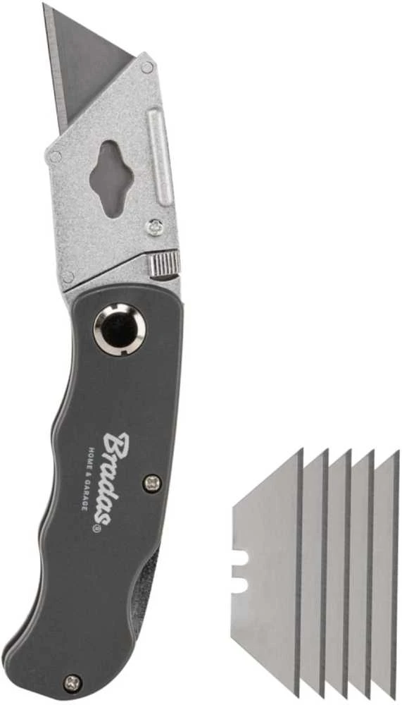 Sulankstomas trapecijos formos peilis DIY-KN190201/B SU TRAPECIJOS FORMOS AŠMENIMIS BRADAS