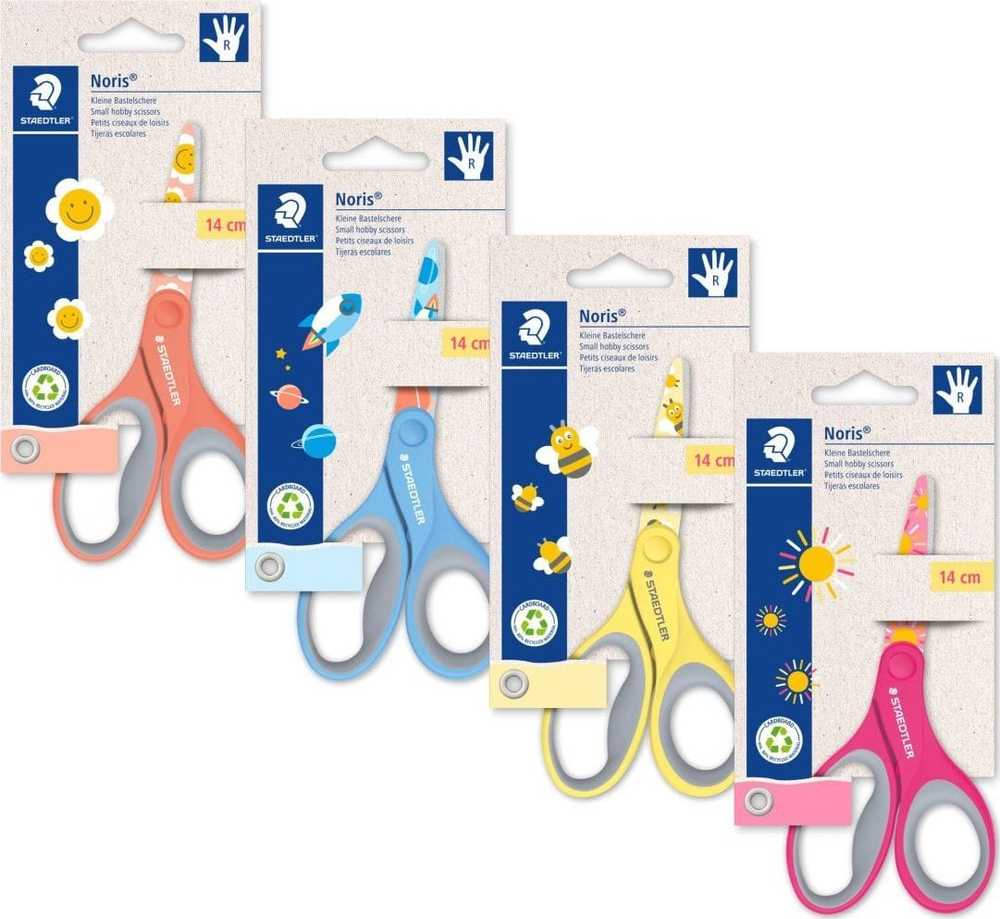 Staedtler Nożyczki Noris vaikams 14 cm kolorowy nadruk blister Staedtler