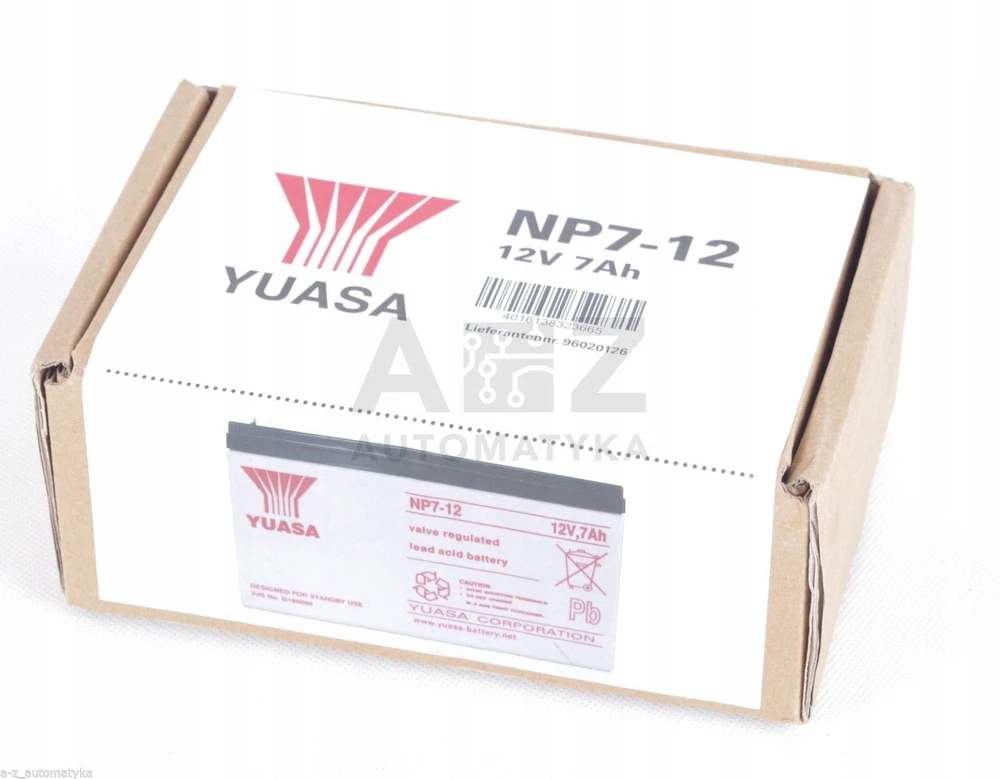 Akumuliatorius Yuasa (7Ah 12V F1 VRLA)