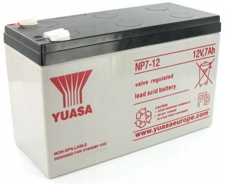 Akumuliatorius Yuasa (7Ah 12V F1 VRLA)
