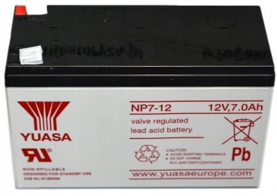 Akumuliatorius Yuasa (7Ah 12V F1 VRLA)