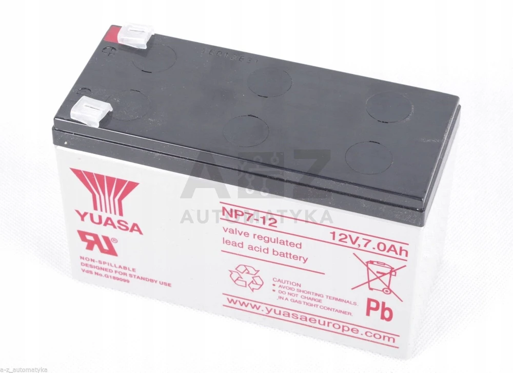 Akumuliatorius Yuasa (7Ah 12V F1 VRLA)