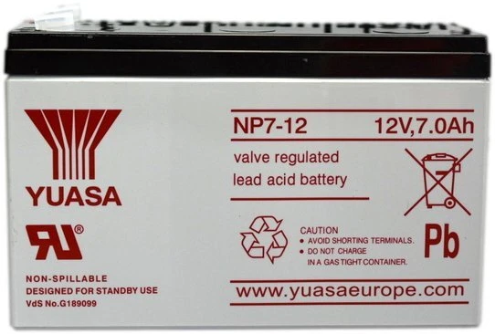Akumuliatorius Yuasa (7Ah 12V F1 VRLA)