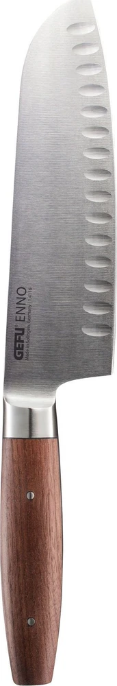 GEFU ENNO Santoku peilis su grioveliais 18 cm