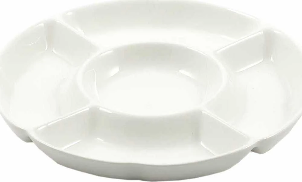 LA PORCELLANA BIANCA CONVIVIO Apvalus užkandžių padėklas 25,5 cm