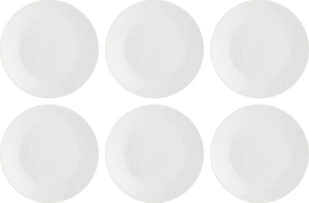 La Porcellana Bianca Rinkinys iš 6 essenziale salotų lėkščių - baltos, 20 cm