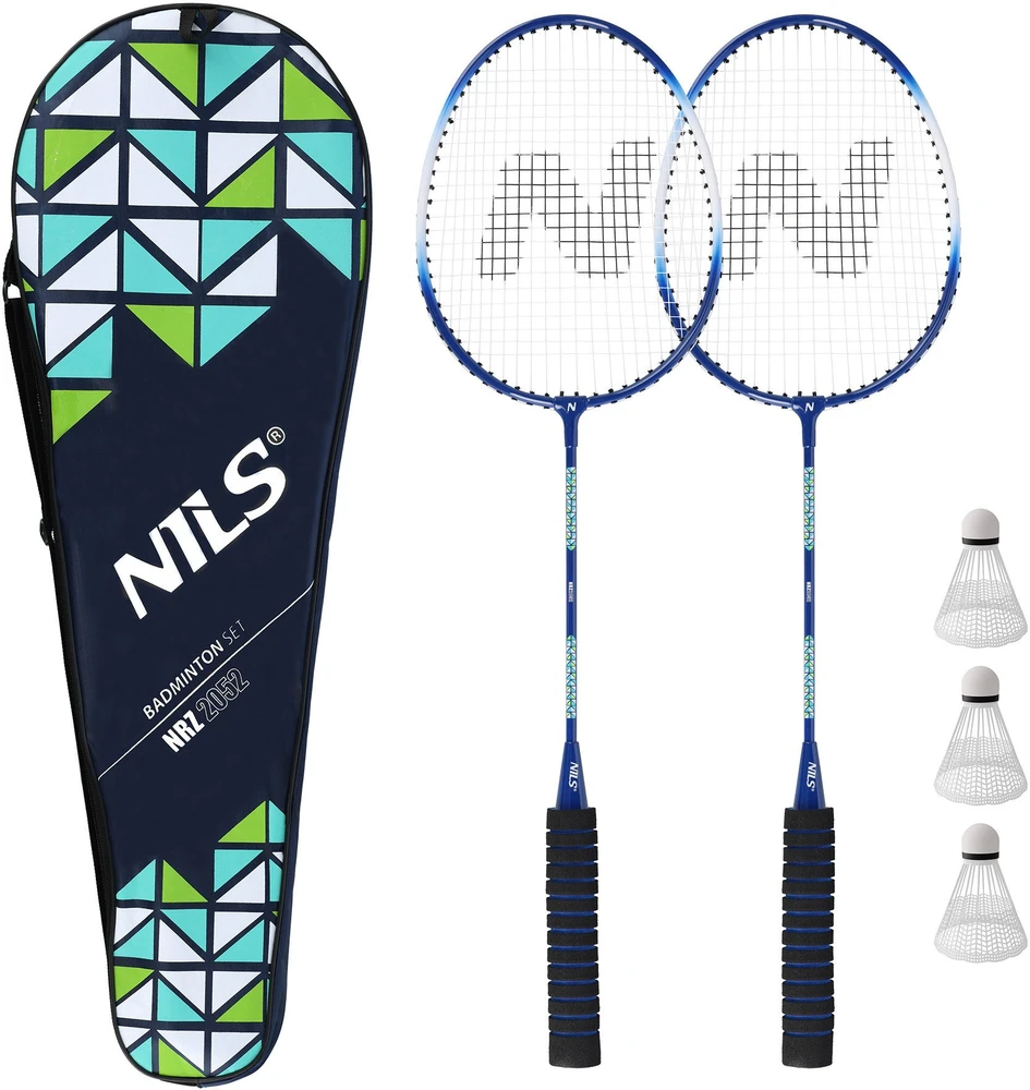 Nils badmintono rinkinys su geometrinio rašto dėklu