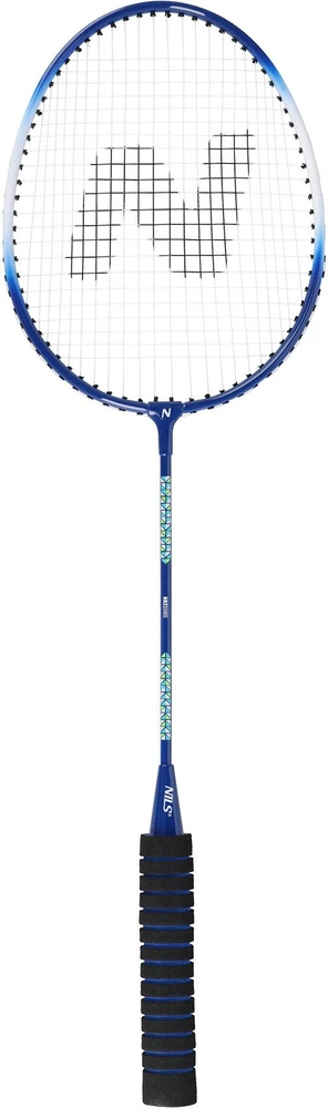 NRZ2052 ALIUMINIO / BADMINTONO RINKINYS 2 RAKETĖS + 3 RAKETĖS + DANGTELIS NILS
