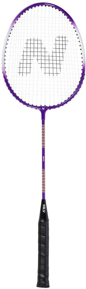 NRZ2053 ALIUMINIO / BADMINTONO RINKINYS 2 RAKETĖS + 3 RAKETĖS + DANGTELIS NILS