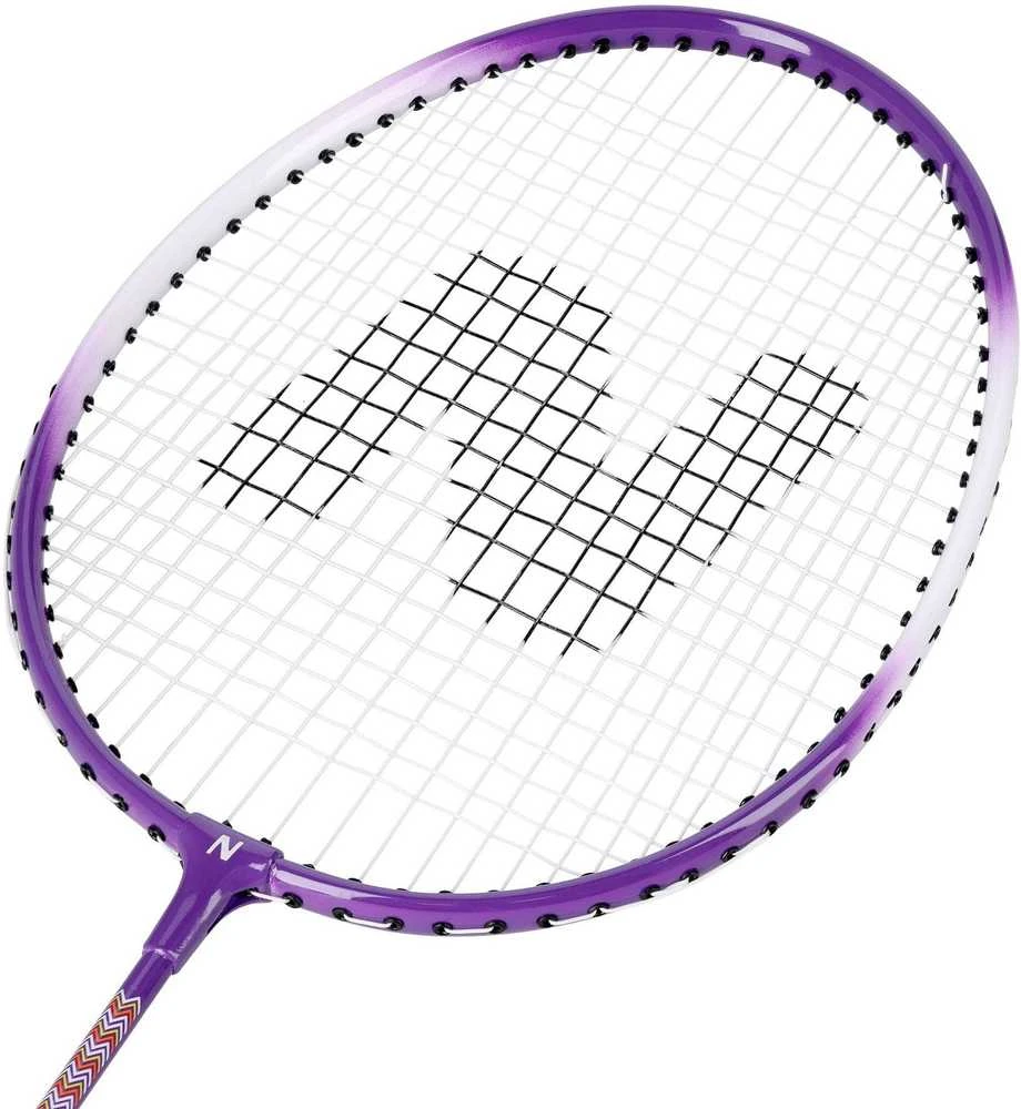 NRZ2053 ALIUMINIO / BADMINTONO RINKINYS 2 RAKETĖS + 3 RAKETĖS + DANGTELIS NILS