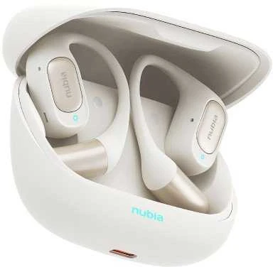 NUI Nubia LiveFlip „Bluetooth“ į ausis įstatomos ausinės Baltos
