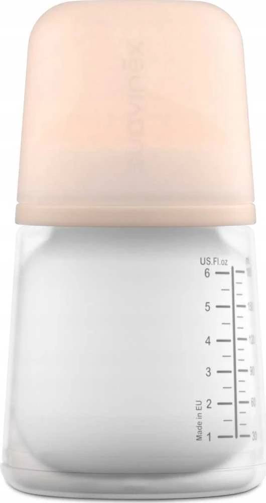 Suavinex Zero buteliukas su rausvu dangteliu 180 ml