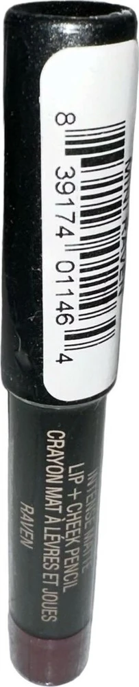 „Nudestix Intense Matte“ lūpų pieštukas ir skruostų skaistalai 2 viename „Raven“ 2,5 g