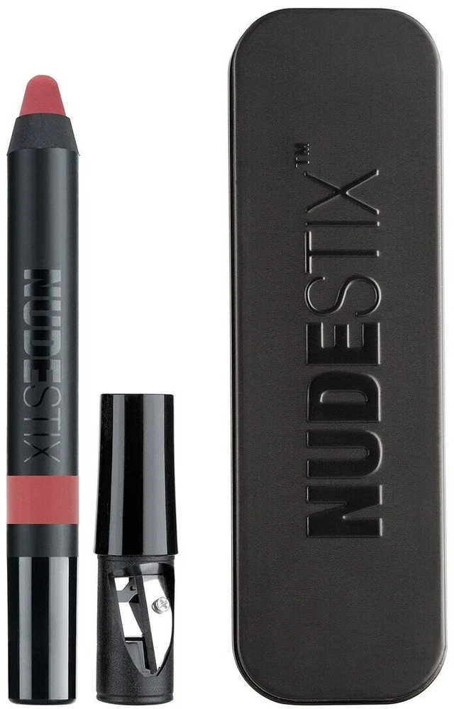 „Nudestix Intense Matte“ lūpų pieštukas ir skruostų skaistalai 2 viename „Kiss“ 2,5 g