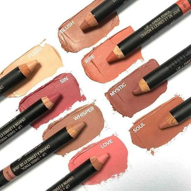 „Nudestix Intense Matte“ lūpų pieštukas ir skruostų skaistalai 2 viename „Whisper“ 2,8 g