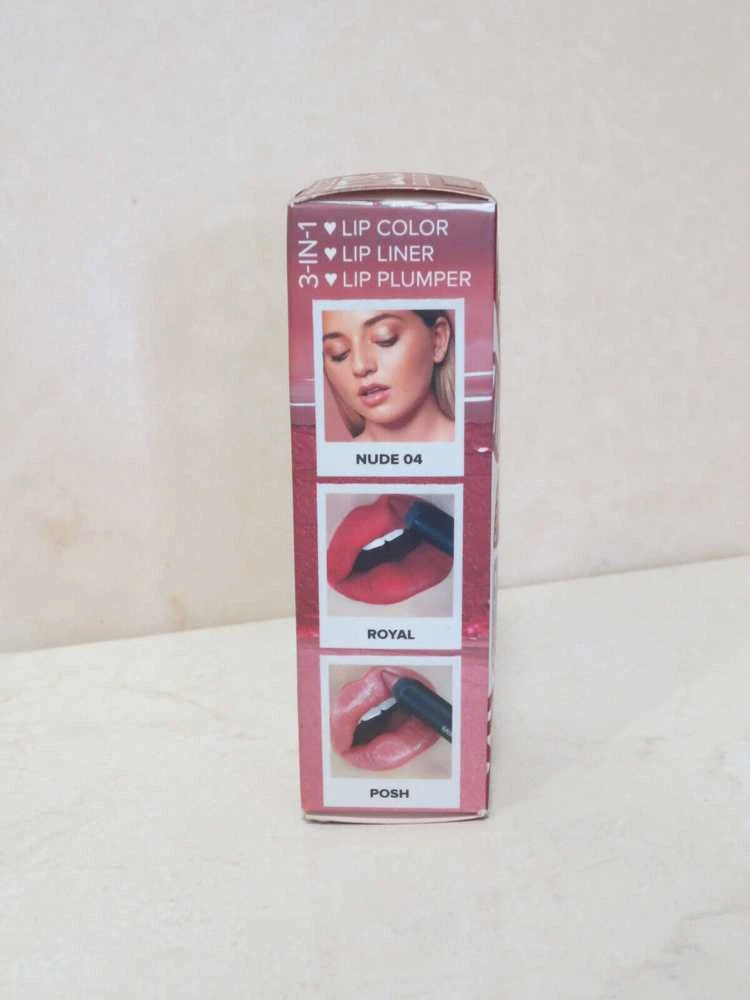 Set Nudestix: Raudona Hot Lips Mini Kit Royal Kreminis Lipstick 04 Nude, 2 ml + Raudona Hot Lips Mini Kit Royal Kreminis Lipstick Posh 2.5 ml