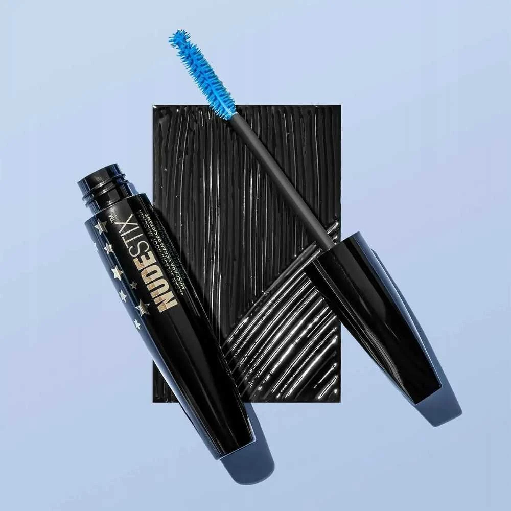 Nudestix Vandeniui atsparus blakstienų tušas Vegan Splashproof Blakstienų tušas Juodas 12 ml