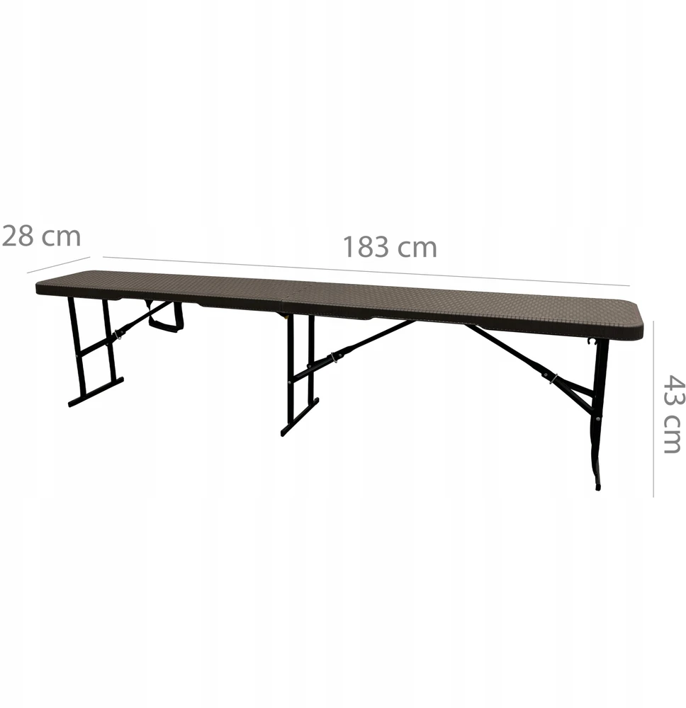 Nuforma Kitos formos suoliukas catering stalas 180cm TECHNORATAN