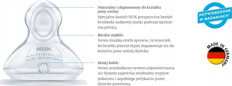 Kūdikio buteliukas su temperatūros kontrole Nuk First Choise, 0-6 mėn, 300 ml