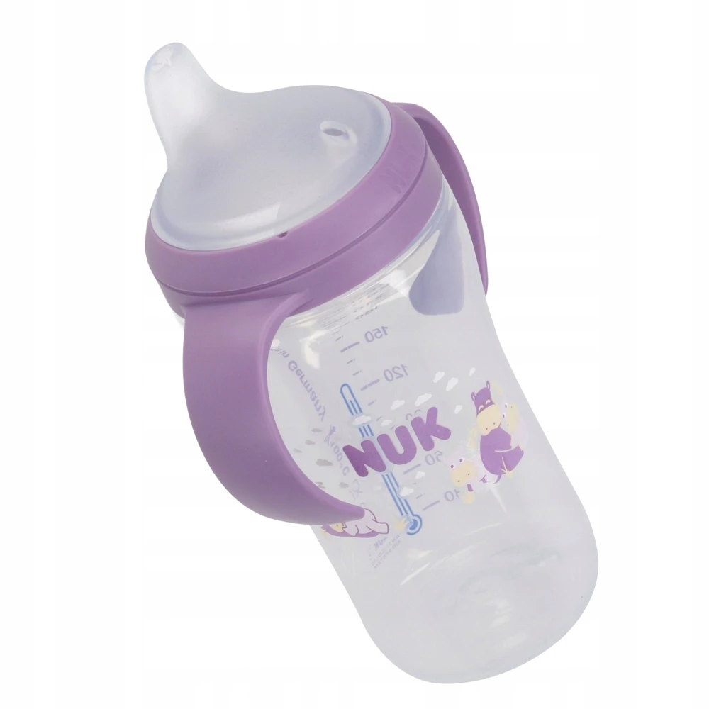 NUK Perfect Match mokomasis kūdikio buteliukas Hippo 260 ml