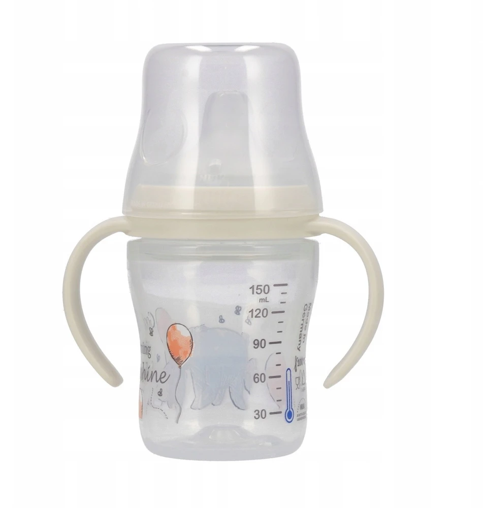 NUK Perfect Match mokomasis kūdikio buteliukas DISNEY Mikė Pūkuotukas Asiliukas 150 ml