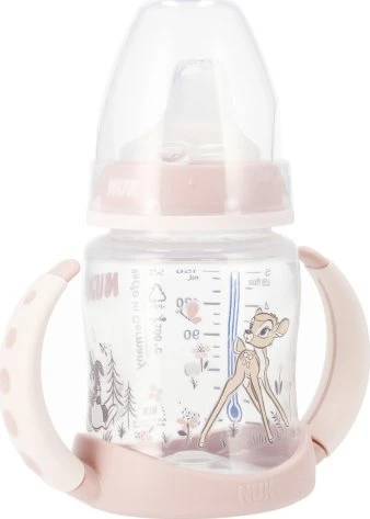NUK gertuvė su rankenėlėmis ir Bambi piešiniu