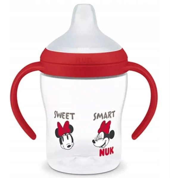 NUK Perfect Match mokomasis kūdikio buteliukas DISNEY Minnie raudonas 150 ml