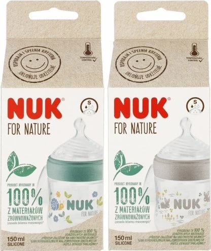 NUK 743076 150 ml buteliukas For Nature čiulptukas. S