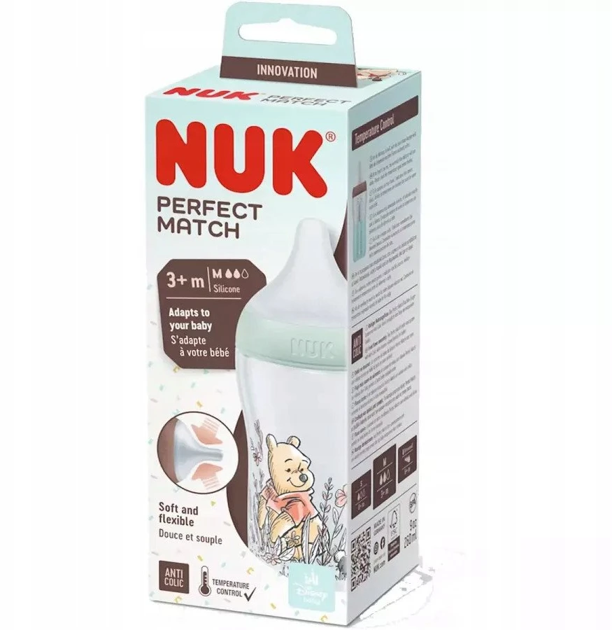 NUK 742027 Mikės Pūkuotuko silikoninis buteliukas 260ml